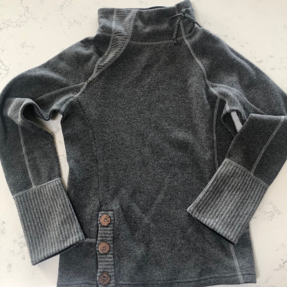 Prana fleece lined turtleneck sweater.